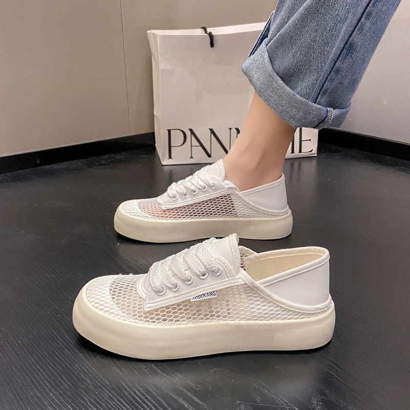 Ddmysports Summer New Instagram Korean Breathable Canvas Fashion Student Casual Women S Versatile Little White Shoes OUTDOOR