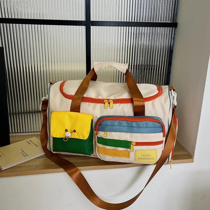 Large Capacity Oxford Travel Bags Color Matching High Quality Unique Design Shoulder and Handbags for Women Casual 240819