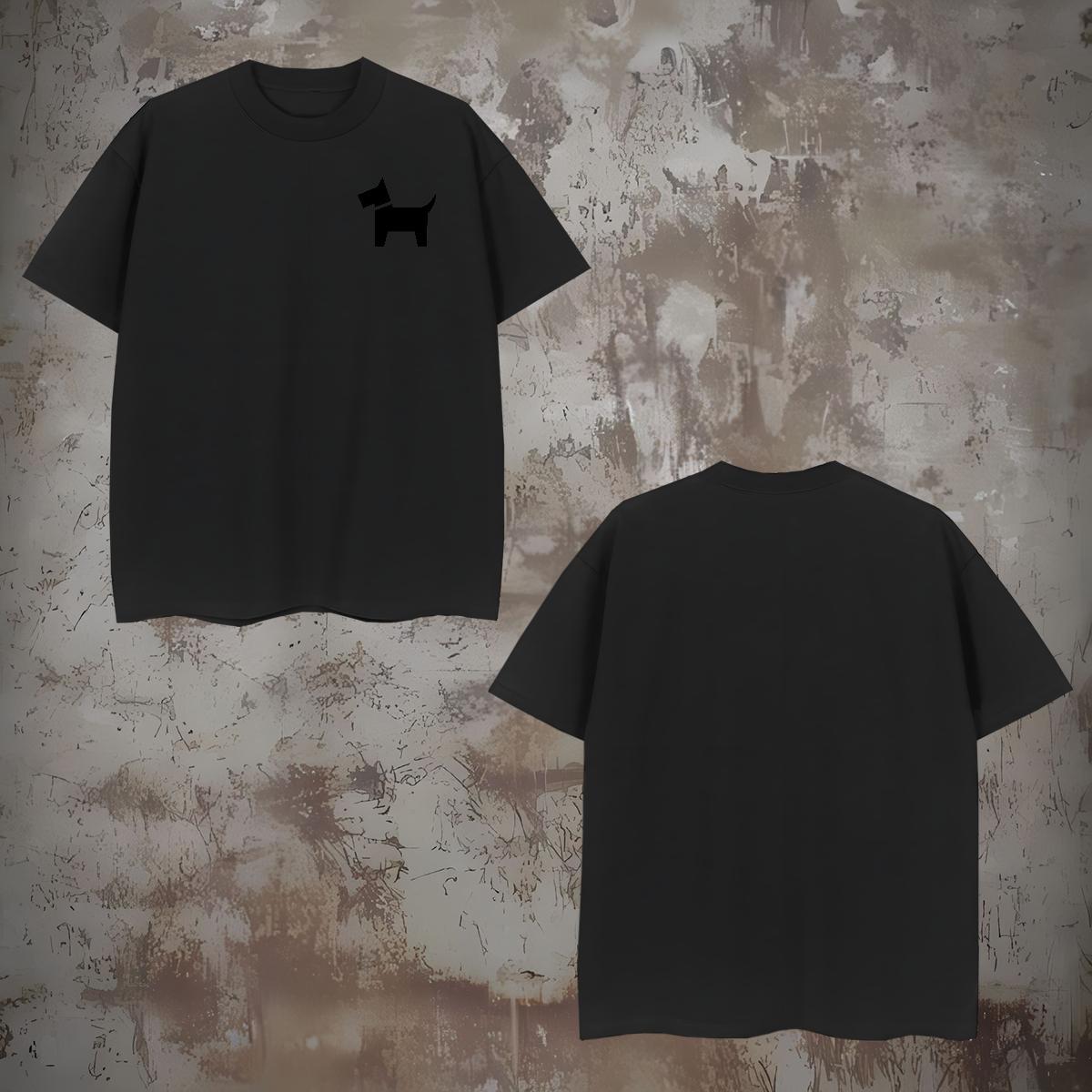 Free Shipping Tshirt for Man Woman Dog Daily Outfit 230g Cotton Top Tees Breathable Short Sleeve Unisex T-Shirts for Men DIY Logo Oversized