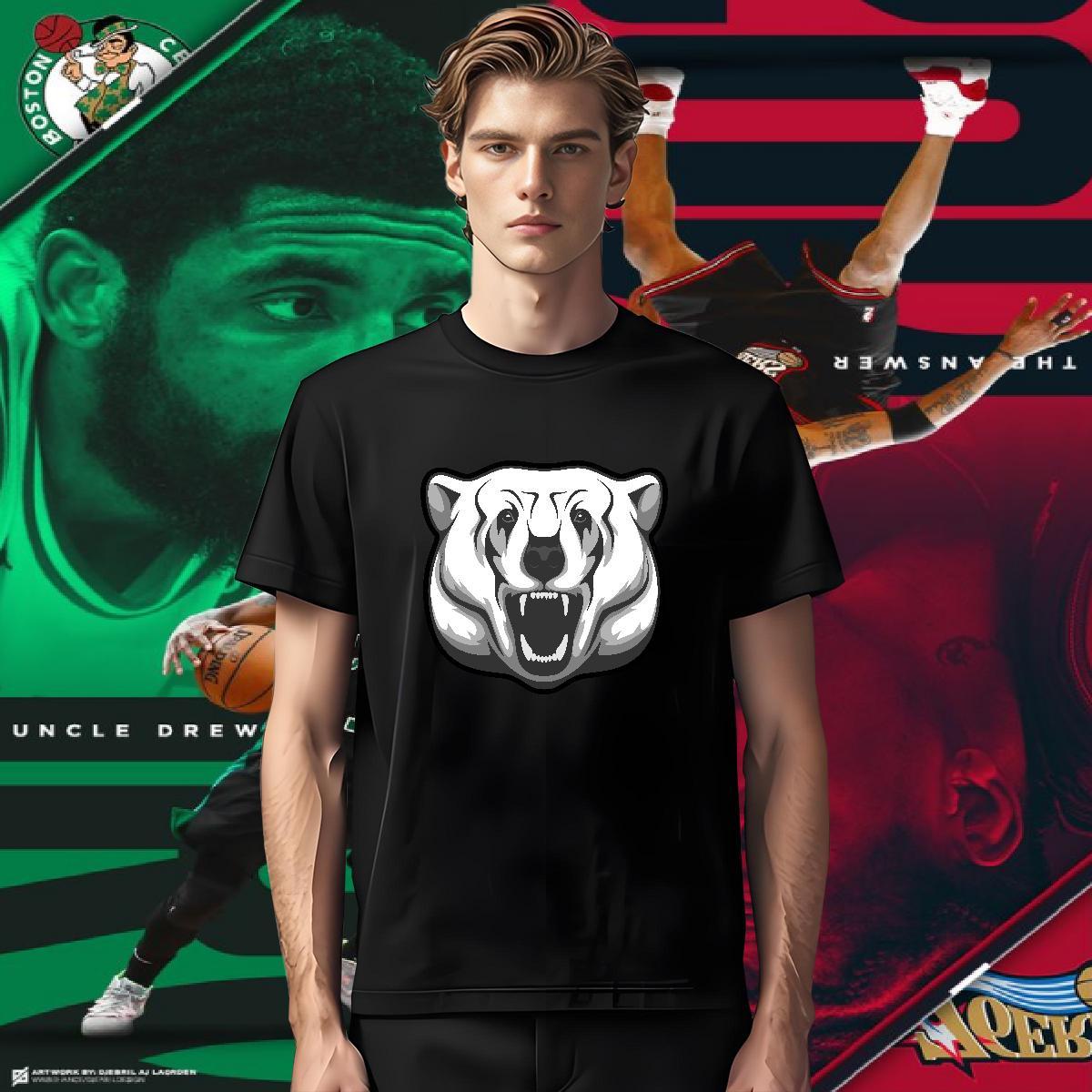 Men T Shirts 230g Pure Cotton bear Hip Hop Round Neck Short Sleeve Graphic Men Clothes T-Shirt Designer Loose Fit Tees Shirts