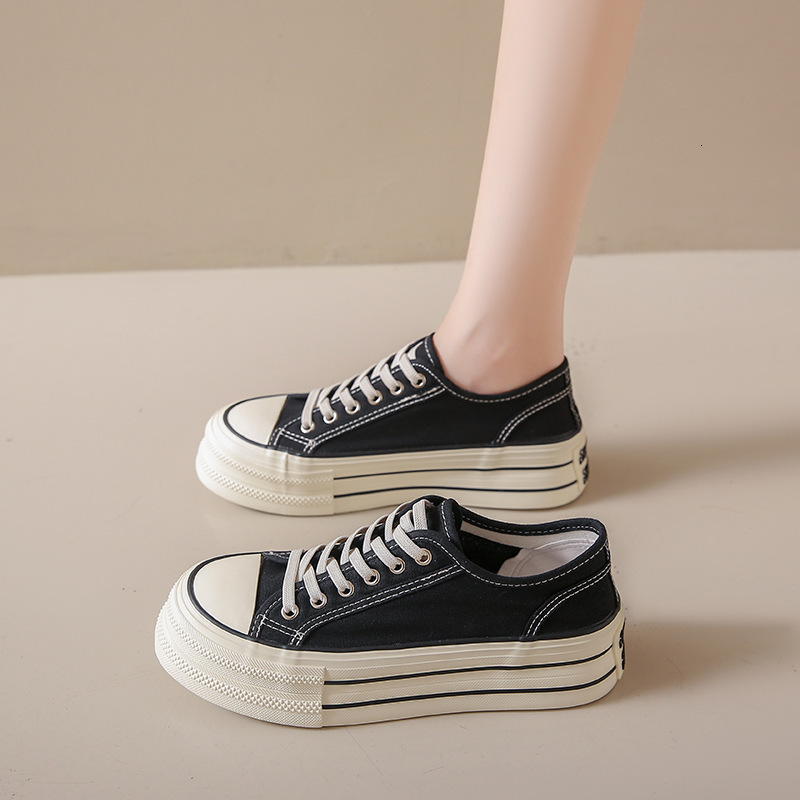 Ddmysports Instagram Korean Canvas Summer New Versatile Student Breathable Thick Sole Board Casual Shoes Women S TP OUTDOOR