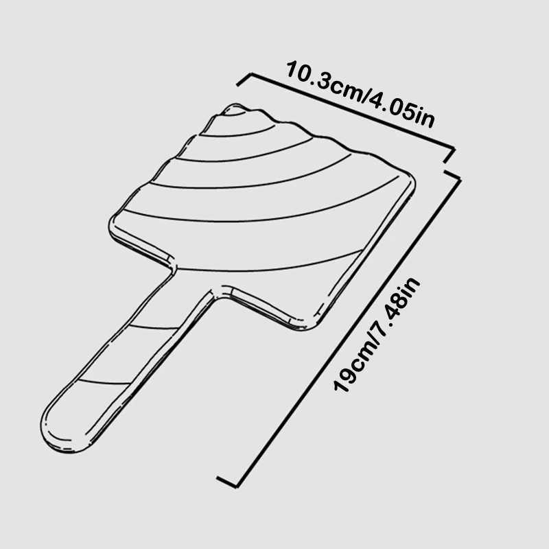 Liquid Shape Square Handheld Makeup Vanity Mirror Portable Compact Mirrors Beauty Makeup Tools Desktop Cosmetic Mirror Y240819