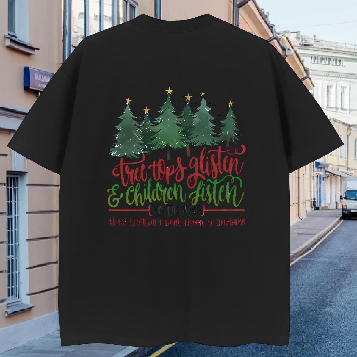 Man T Shirts 100% Cotton 230g tree Home Outdoor O Neck Short Sleeves DIY Printed Tshirt for Man Woman New Arrival Comfortable Tshirts
