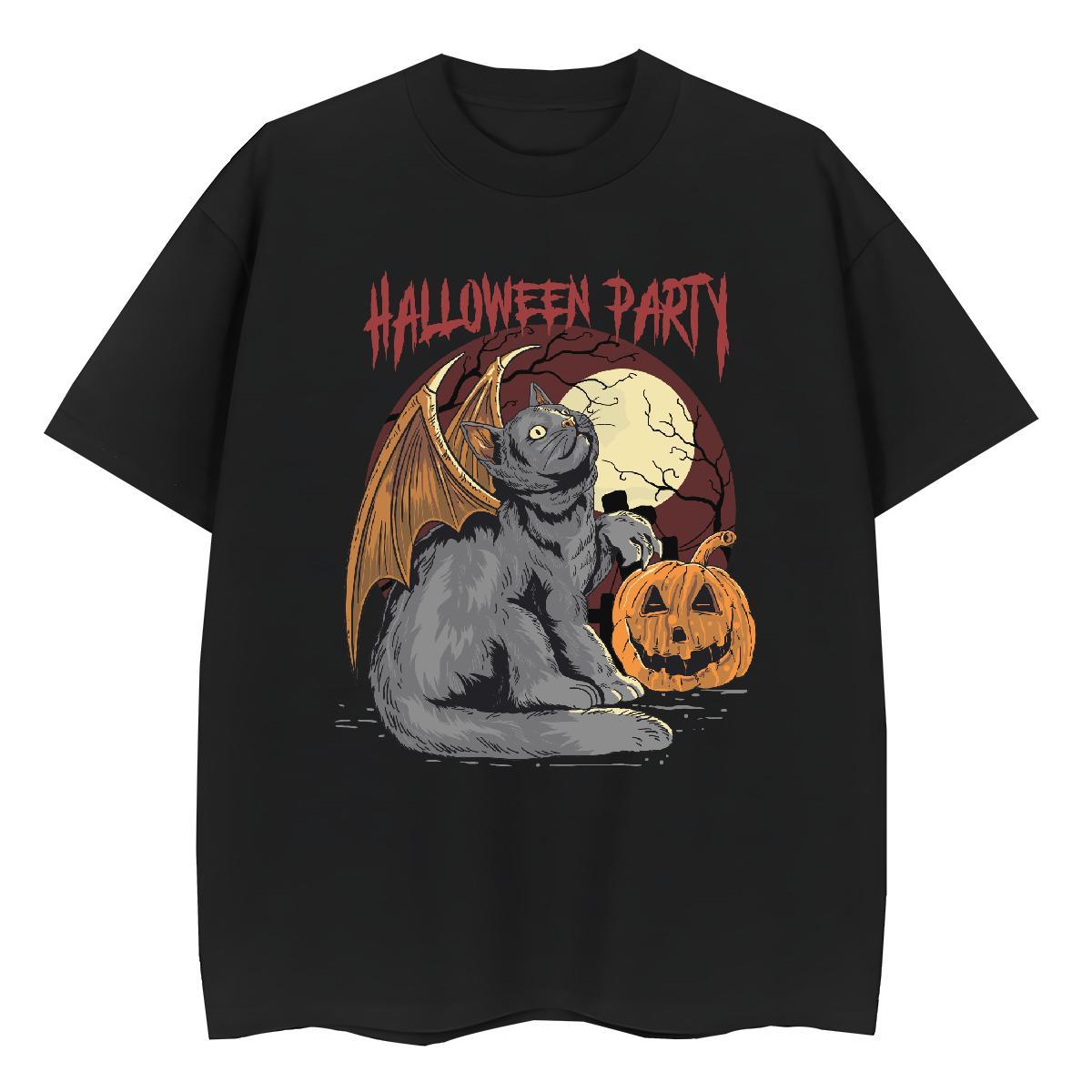 2024 Designer halloween Couples T Shirts 230g 100% Cotton T Shirts Men Oversized 3XL 4XL Sports Casual Breathable Short Sleeve Soft Tshirts
