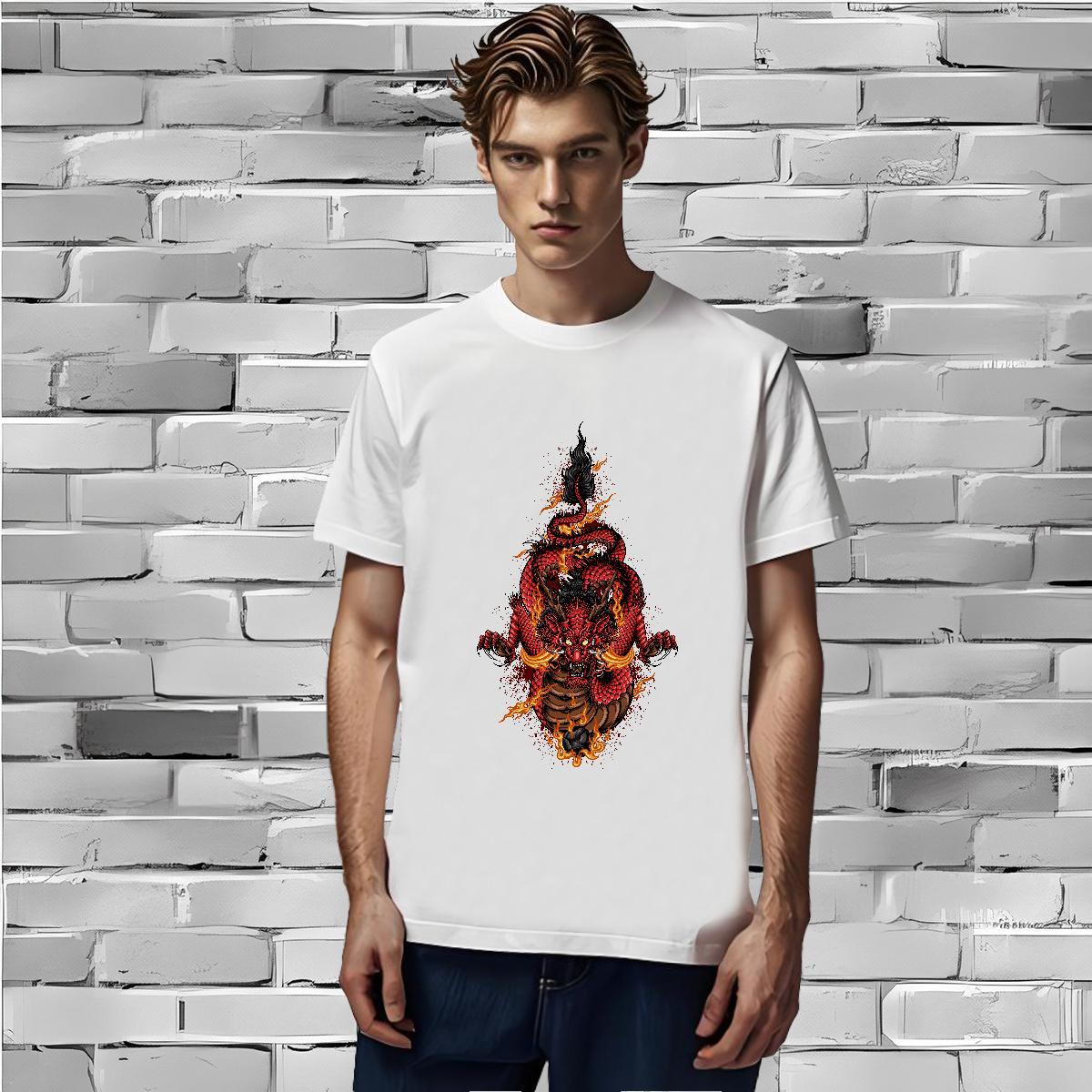 Men T Shirts 230g Cotton angry Street Breathable Short Sleeve Black Oversized Men Tops Tees Customized Cool Design Tshirts