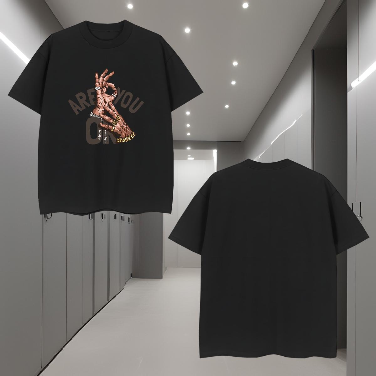 T Shirts Men 230g Pure Cotton hand- Summer Casual O Neck Short Sleeves Graphic Men Tees Free Shipping Cool Polos