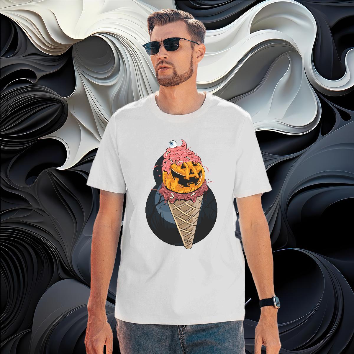 Free Shipping T-Shirts pumpkin Breathable Short Sleeve Casual Beach White Plus Size 100% Cotton 230g Couples T Shirts Fashion Designer Tee Shirt