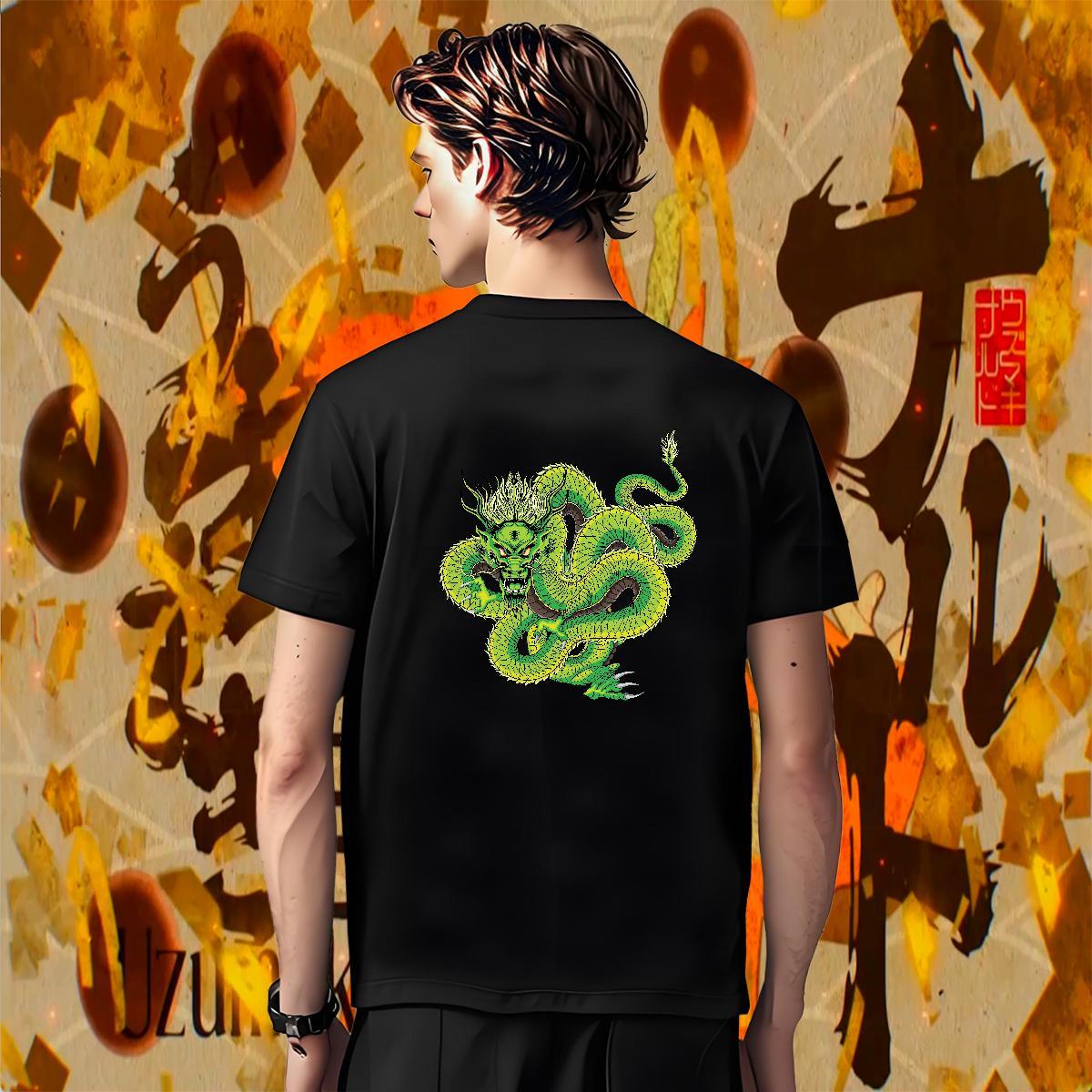 T-Shirts for Men 230g Pure Cotton ferocity Daily Outfit Breathable Crew Neck Custom Print Oversized Men Tshirts Casual New Popular Tops Tees