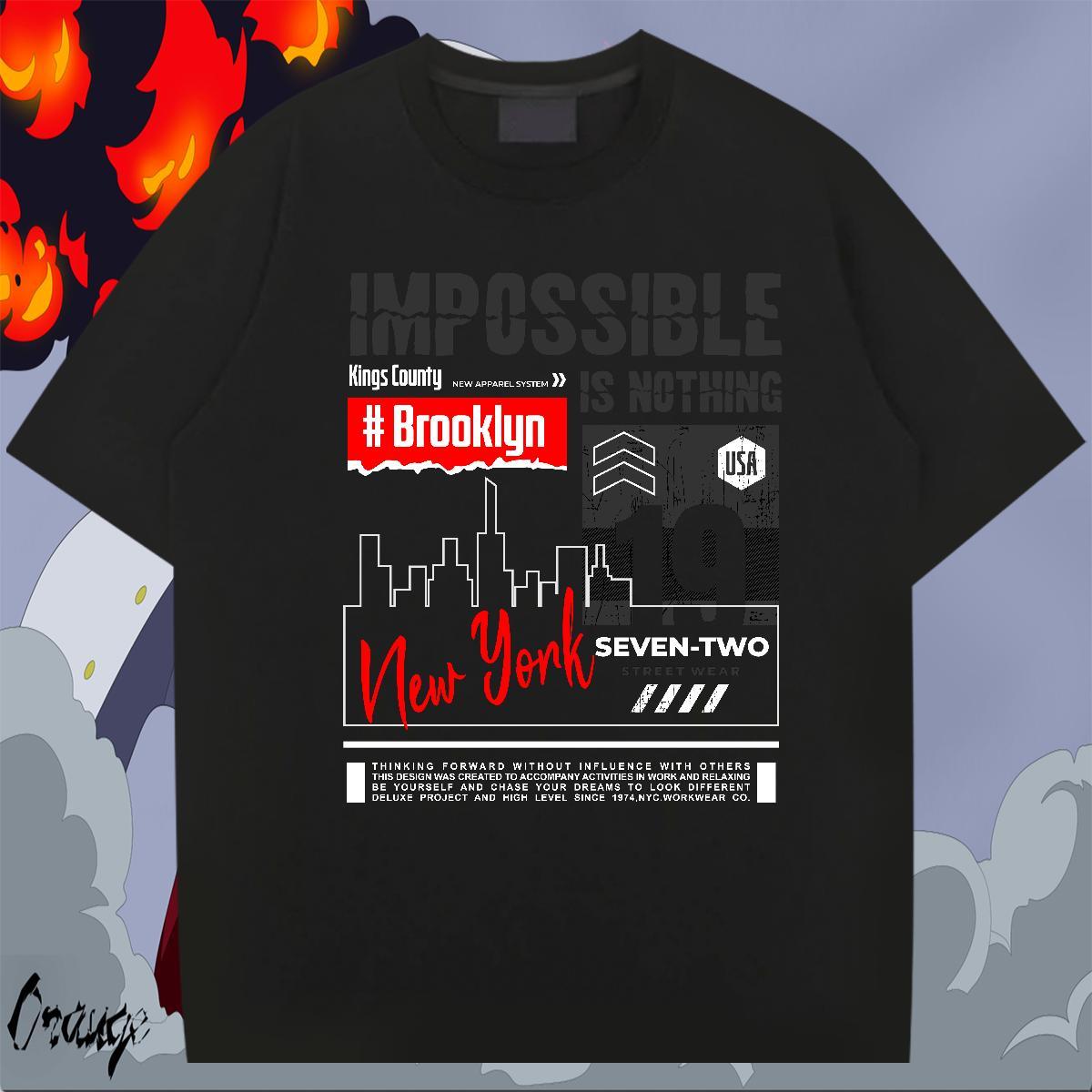 Wholesale Tshirt for Man Woman Hip Hop 230g 100% Cotton DIY Round Neck Short Sleeve NEW YORK Mens T Shirts Fashion Design Tshirts