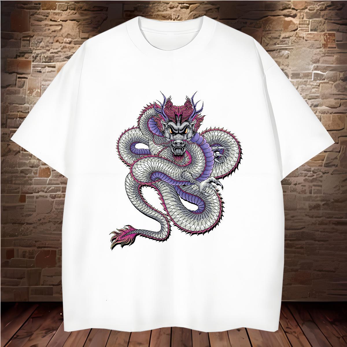 T Shirt For Man 100% Cotton 230g angry Home Outdoor Breathable Short Sleeve Oversized Men Tshirts 2024 Summer High Quality Tees Shirts