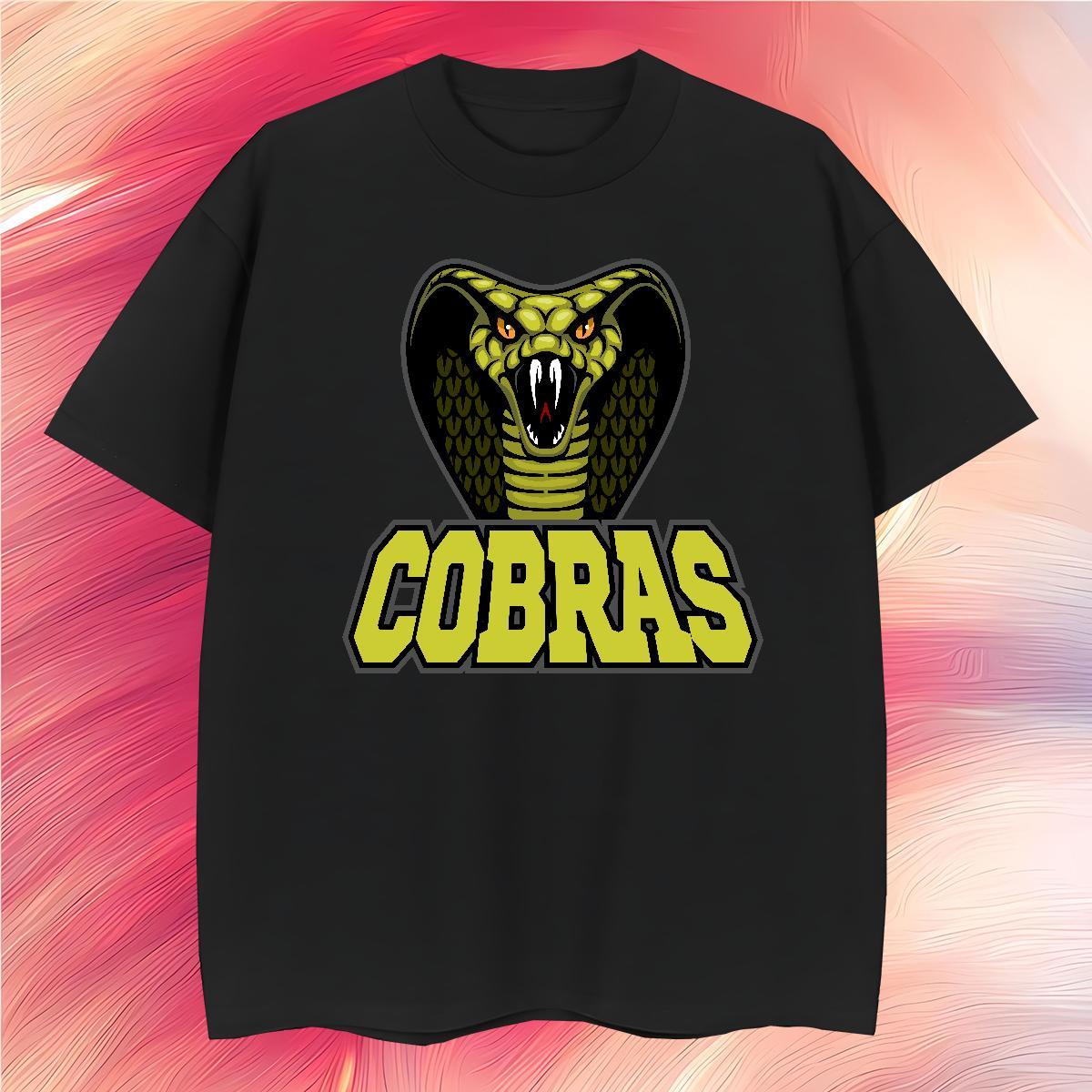 Wholesale Mens Tshirts cobra Spring Summer 230g Pure Cotton Tees Shirts Short Sleeve Soft Classic Mens T Shirts Anime Print