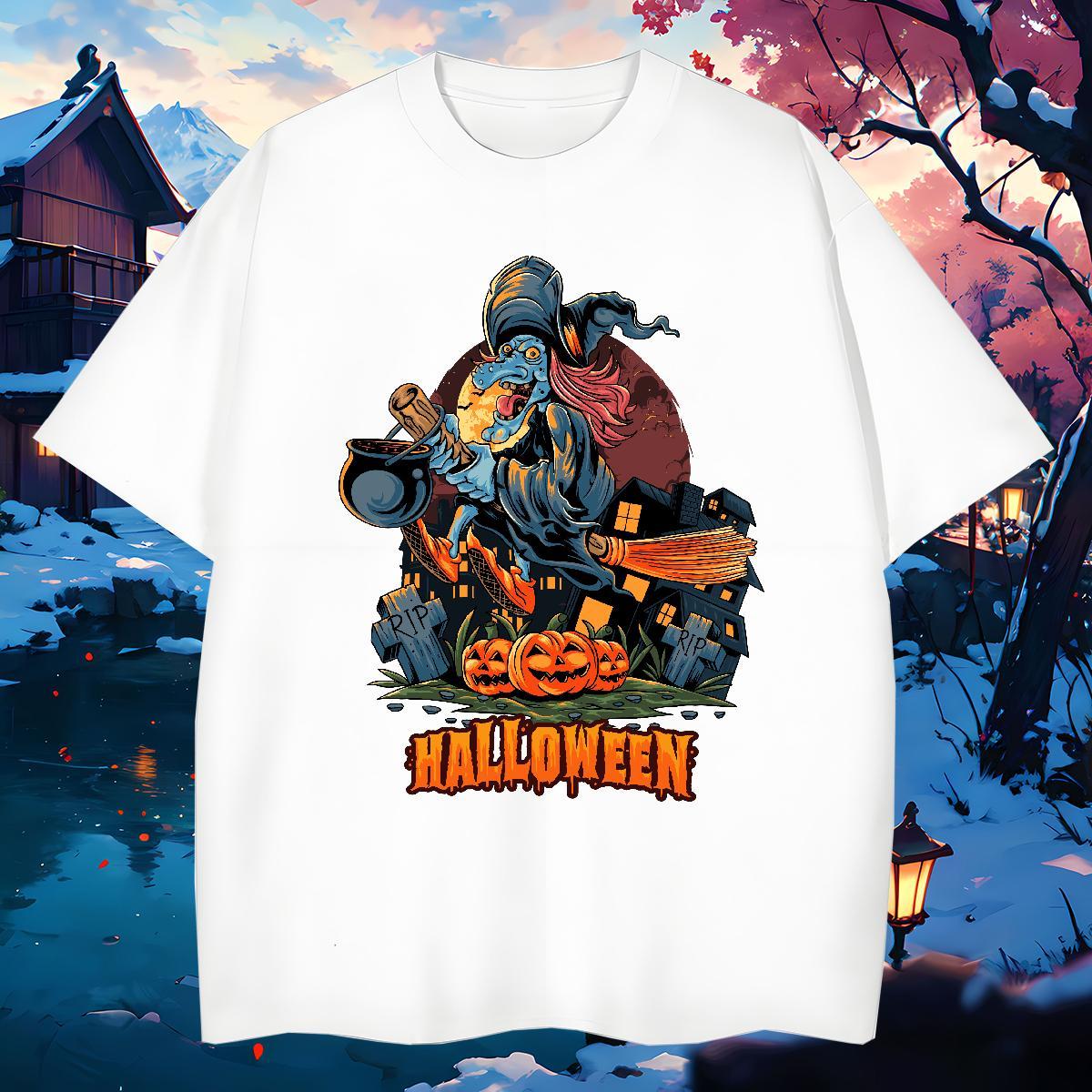 2024 New pumpkin Men Clothes T-Shirt 230g 100% Cotton Man T Shirts Custom Anime Spring Summer Breathable Popular Polos