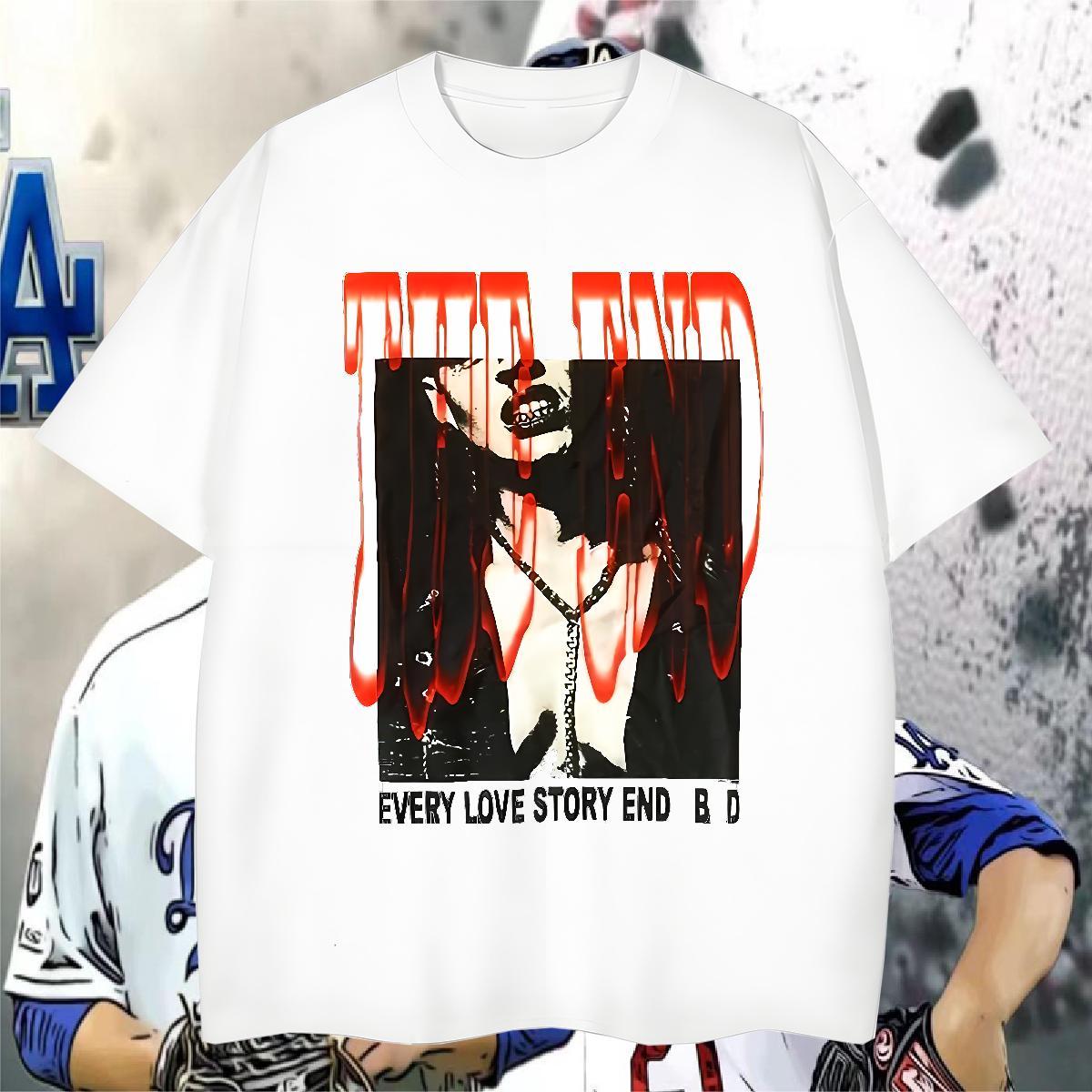 T Shirt For Man 230g Cotton scary Home Outdoor Pure Cotton Custom Printed Mens Tshirts Designer Fashion Cool Polos