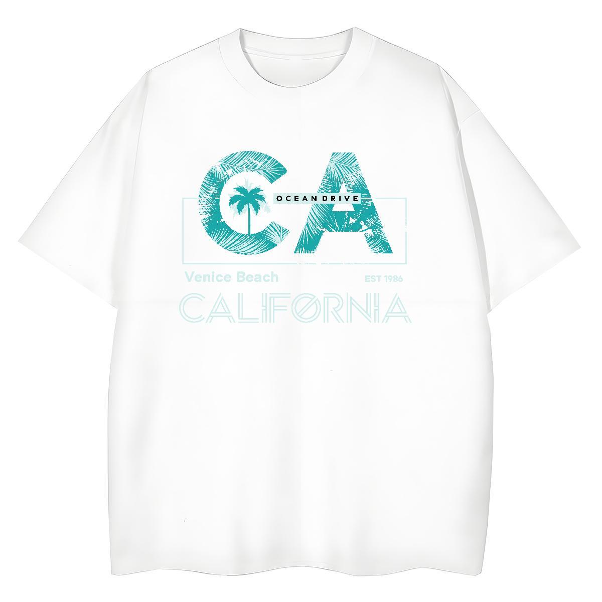 Cool Men Tees Casual Beach 100% Cotton 230g Customized Print Crew Neck letter Mens T Shirts Designer Fashion Wear