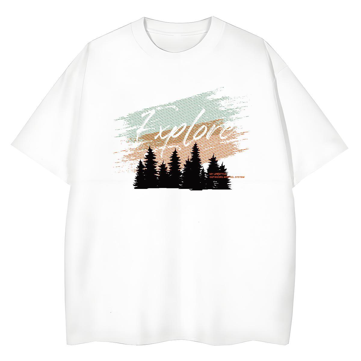 Fashion Design Tshirt for Man Woman grove Hip Hop 230g Cotton Tee Shirt Crew Neck Cool Design Man T Shirts Customized Print