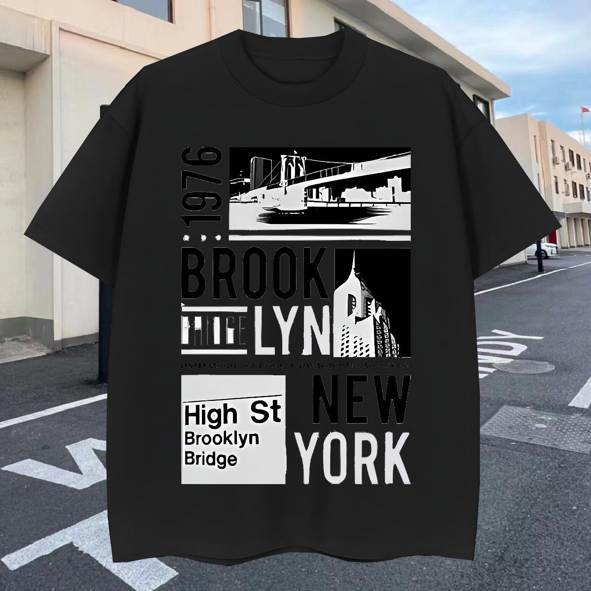 High Quality Tshirts Spring Summer 230g Cotton Custom Anime Breathable Soft New York T-Shirts for Men Fashion Designer Tops Tees