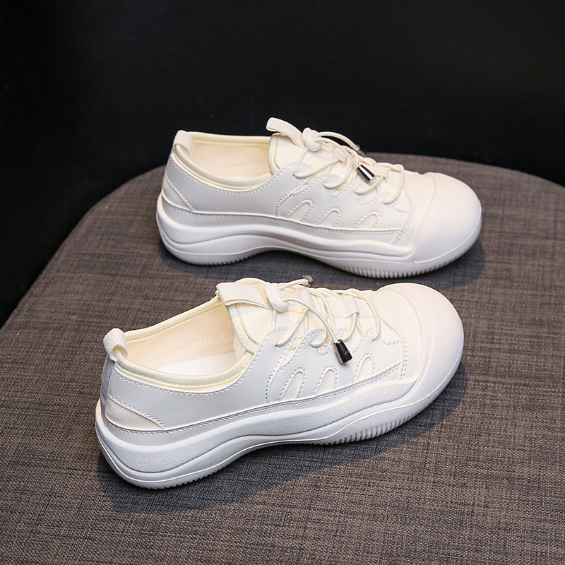 Ddmysports Autumn New Instagram Korean Edition Little White Female Students Thick Sole Versatile Casual Sports Board Shoes Trend P OUTDOOR