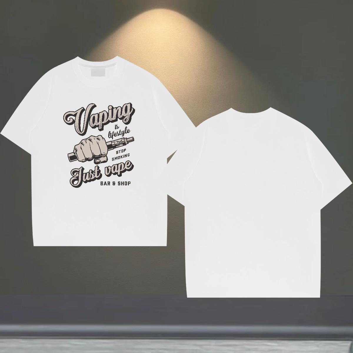 Unisex Men Tops Tees Street Casual 230g Pure Cotton Plus Size Cartoon Breathable tool T-Shirts 2024 Tshirts