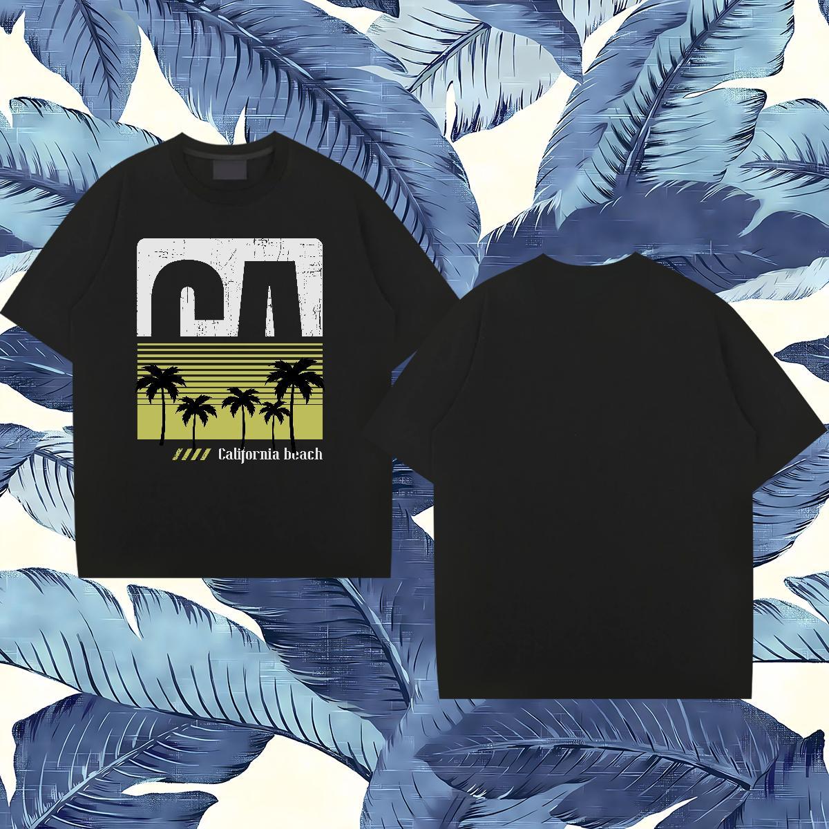 2024 Designer Men Clothes T-Shirt tree Spring Summer 100% Cotton 230g Tee Shirt Crew Neck Loose Mens T Shirts Graphic