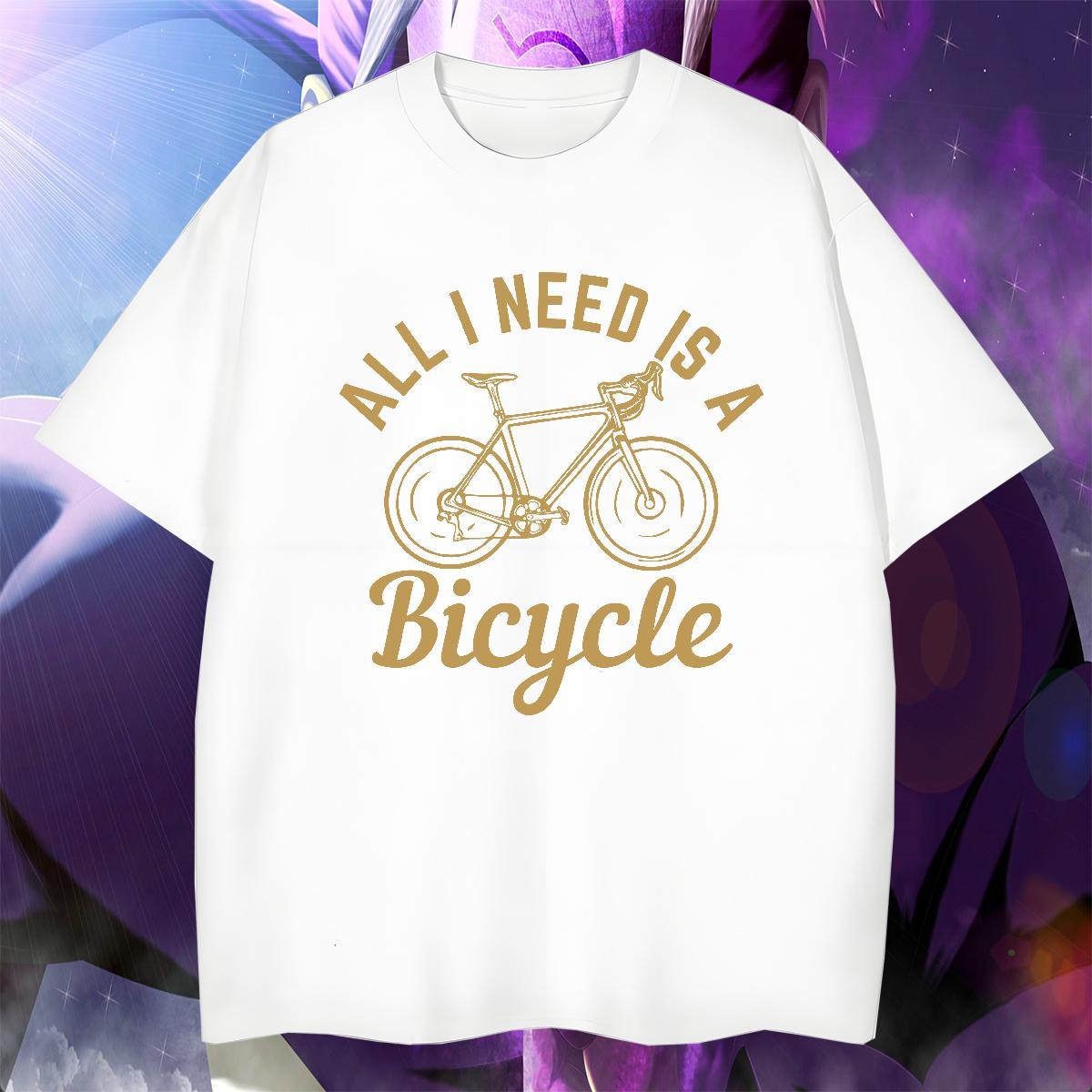 Classic Tshirts High Street Hip Hop 230g 100% Cotton Floral Print Round Neck Short Sleeve bicycle T Shirt For Man Brand Polos