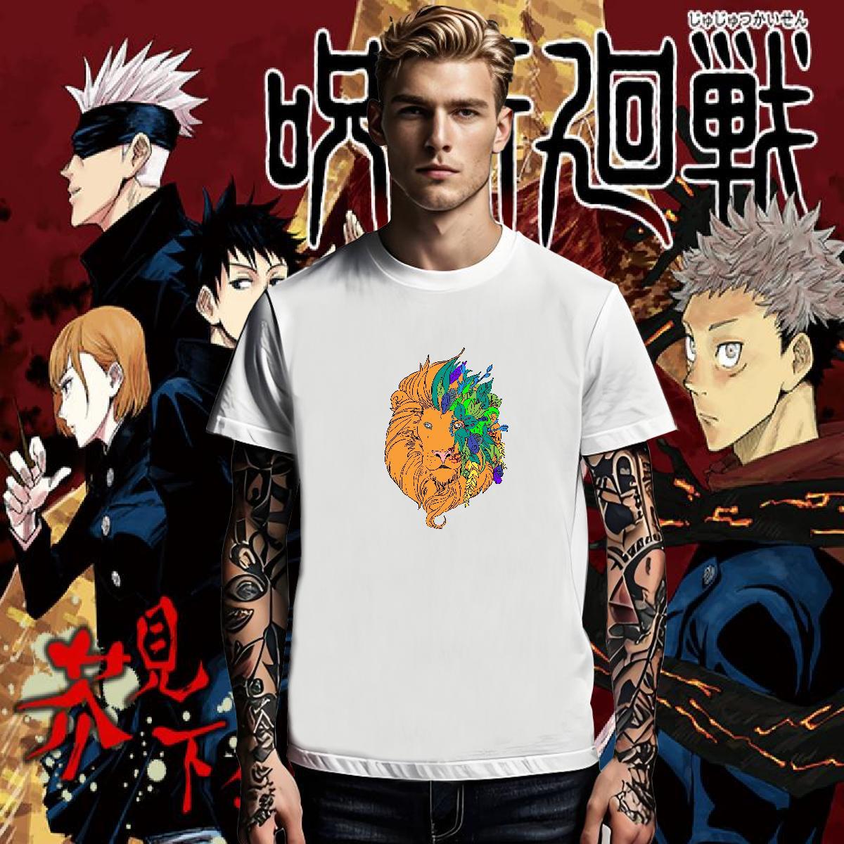 Fashion Designer Men Tshirts tiger Outdoor 230g 100% Cotton Tops Shirt Breathable Short Sleeve Classic T-Shirts Anime