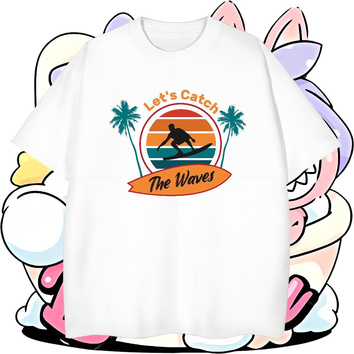 Free Shipping Tshirt for Man Woman Casual 230g Pure Cotton Customized Print Breathable beach Man T Shirts DIY Customized Tshirts