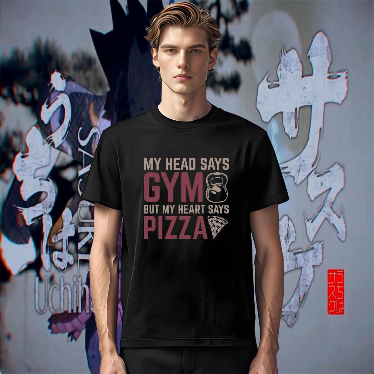 Popular Men Clothes T-Shirt Street Casual 230g Pure Cotton DIY Anime O Neck Short Sleeves pizza Man T Shirts 2024 Tops Tees