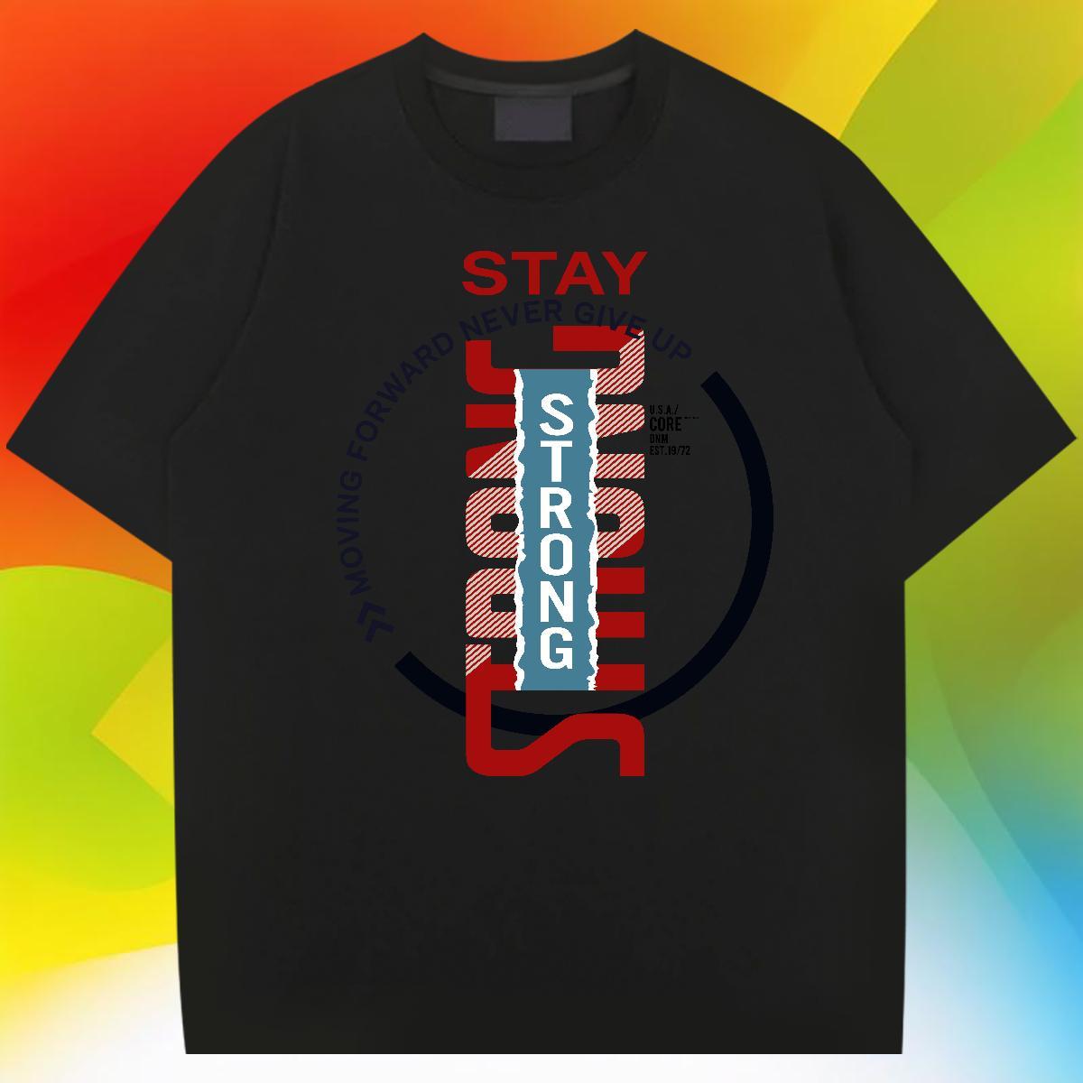 Loose Fit Men Tshirts Hip Hop 230g Cotton DIY Anime Short Sleeve O-Neck letter T shirt Fashion Design Tops