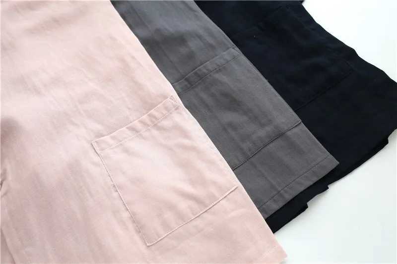 2024 New Japanese Kimono Summer Couples Pajama 100% Cotton Pajama 2-piece Set Simple Pajama LoungeweW240719