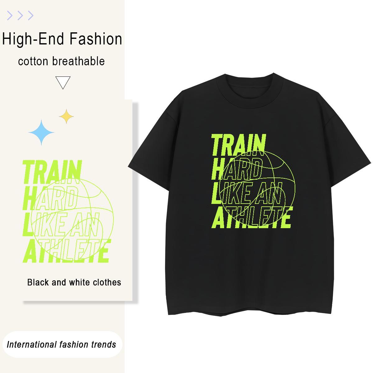 Unisex letter 230g Cotton Men Tees Hip Hop Breathable Short Sleeve T-Shirts Designer Fashion Plus Size Cartoon Polos