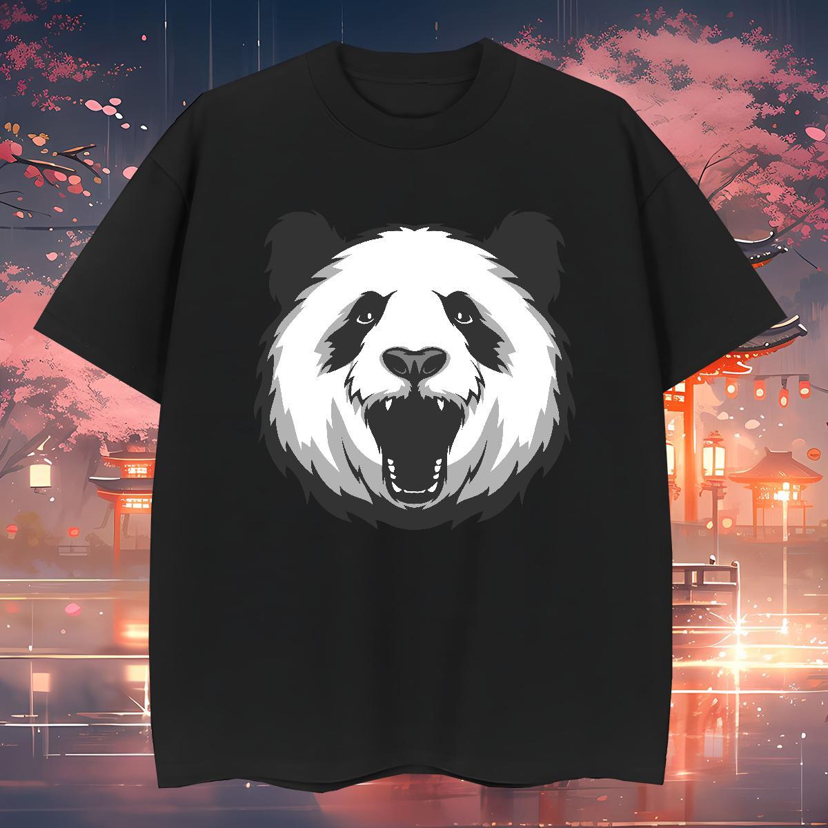 Free Shipping Tshirt for Man Woman panda Hip Hop Street 230g Cotton Tops Shirt O Neck Short Sleeves Loose Men T Shirts Customized