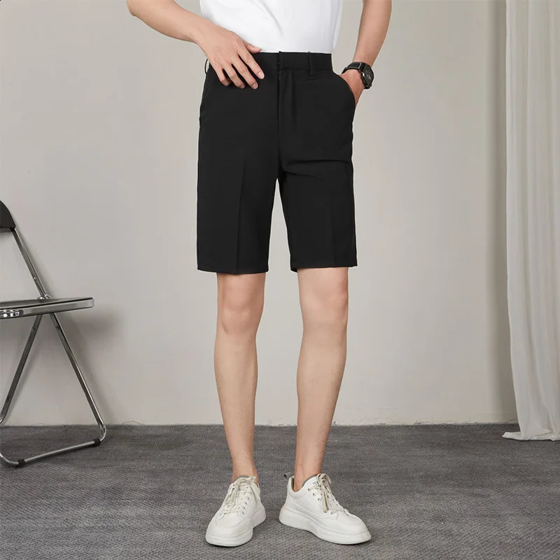 Five Point Mens Summer Trend Casual Mid Pants Wild Youth Loose White Set Bermuda 240819