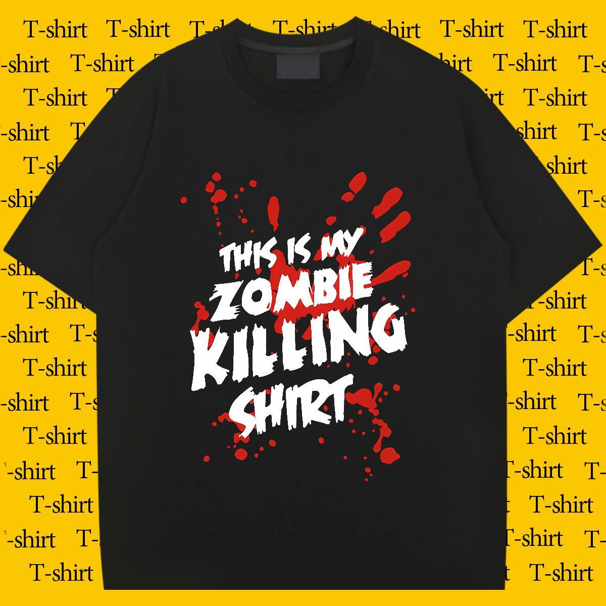 Fashion Design scary Couples T Shirts 100% Cotton 230g T Shirt For Man Customized Daily Outfit Breathable Short Sleeve Designer Clothings