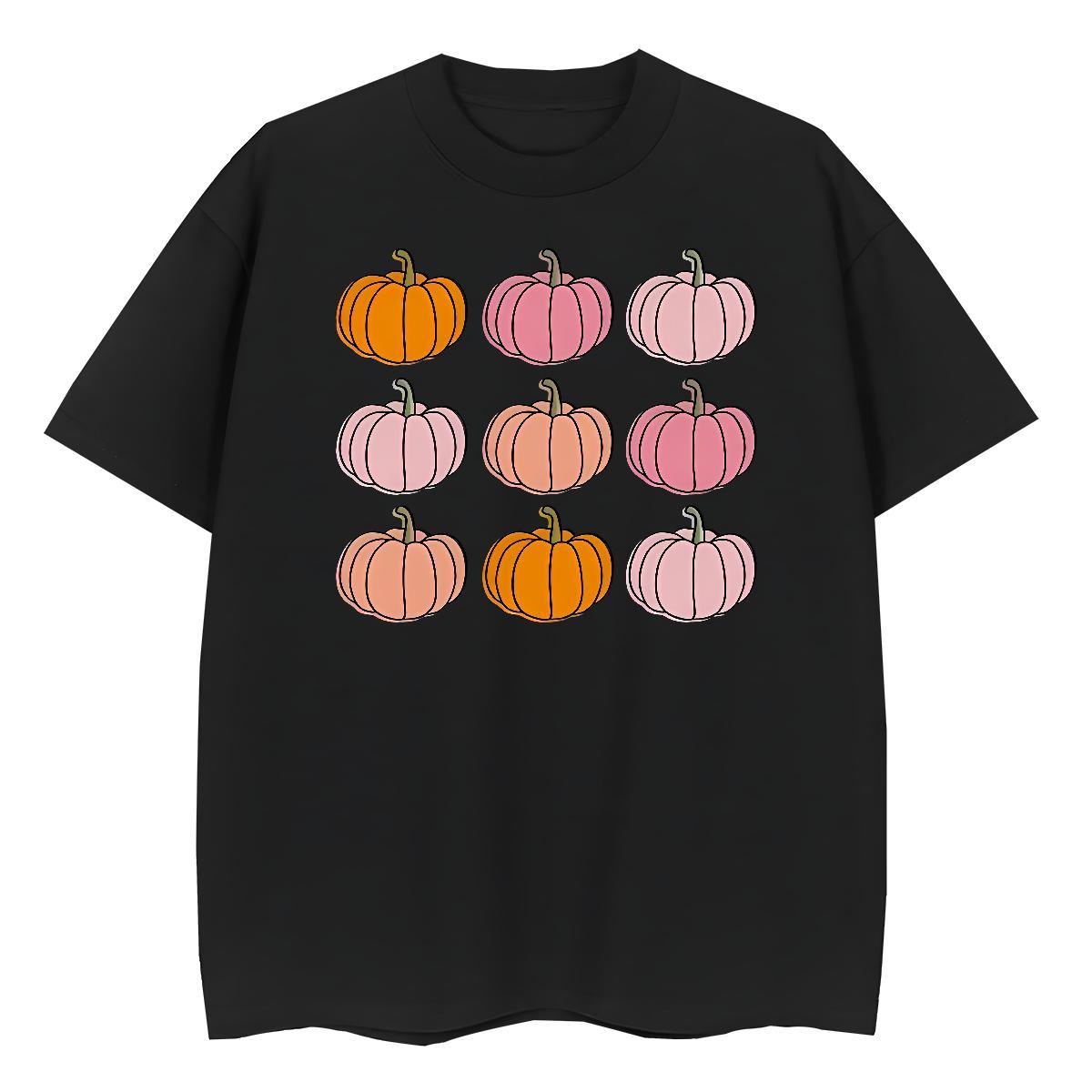 2024 DIY Men Tshirts pumpkin Street wear Hip Hop 230g Cotton Clothes Pure Cotton Popular Men T Shirts Custom Printing