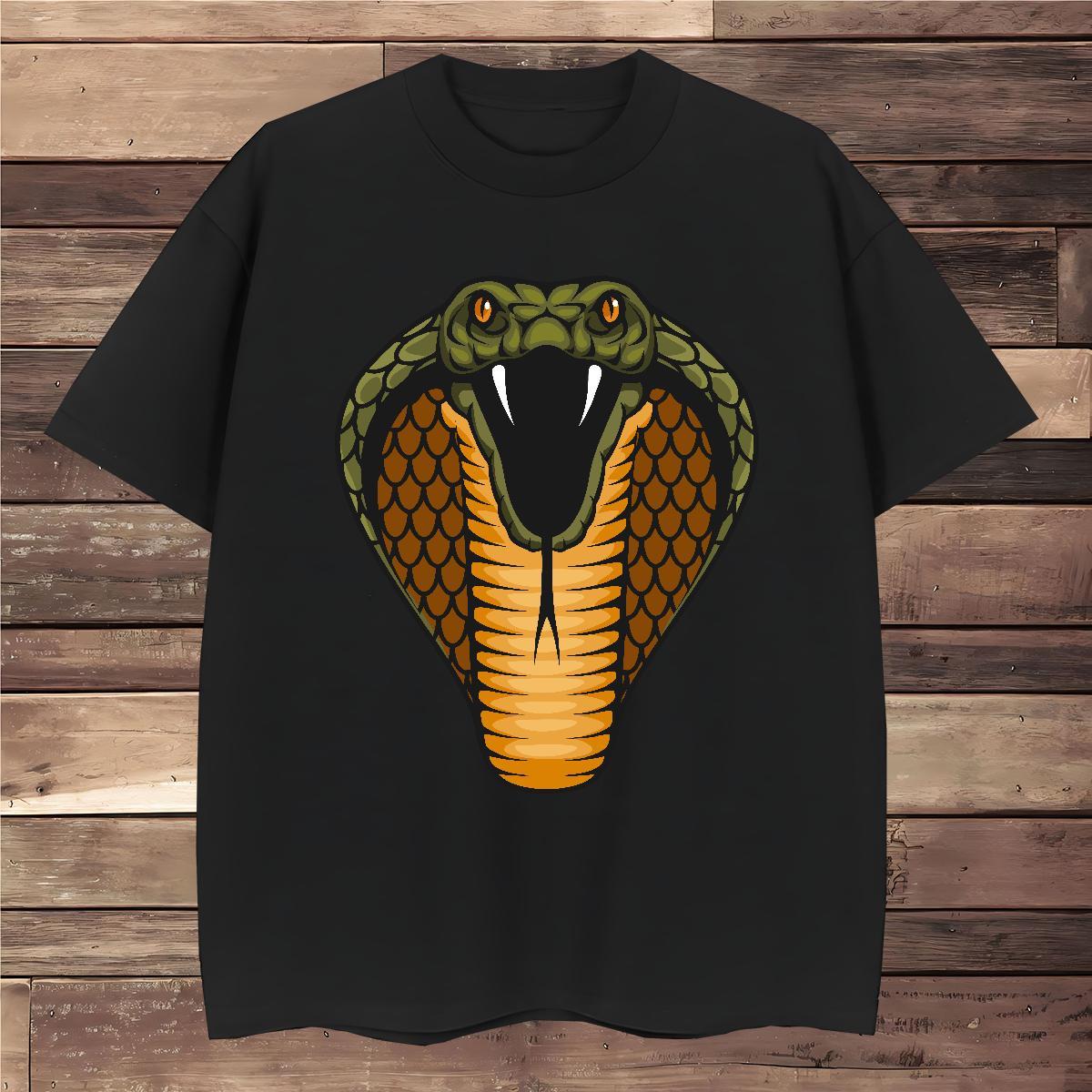 Comfortable T Shirt For Man cobra Breathable Crew Neck Spring Summer DIY Logo Oversized 230g Pure Cotton Tshirts Designer Tees
