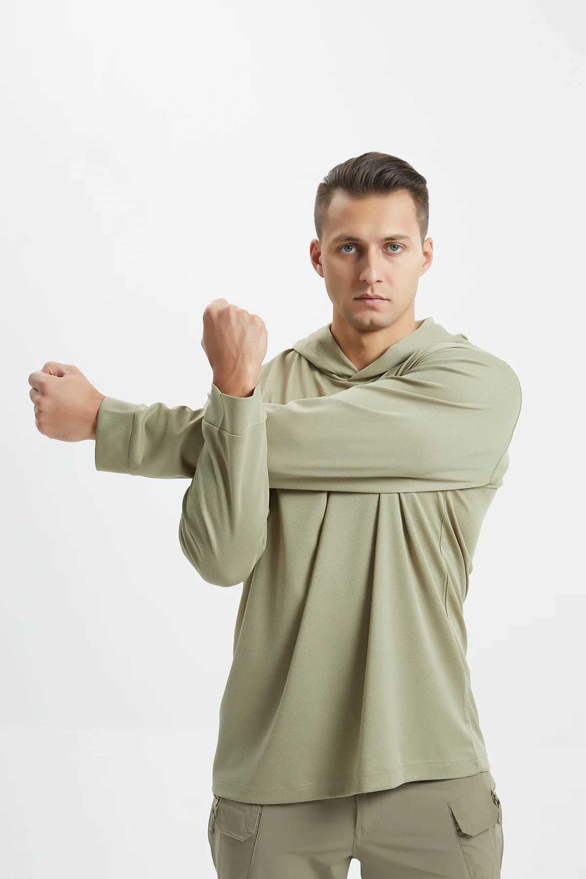 Camo Shirts Hunting Fishing Shirt Long-Sleeved Sunshade Shirt Top Elasticity Loose Outdoor Casual Jungle Camo T-Shirt NewXJ240819