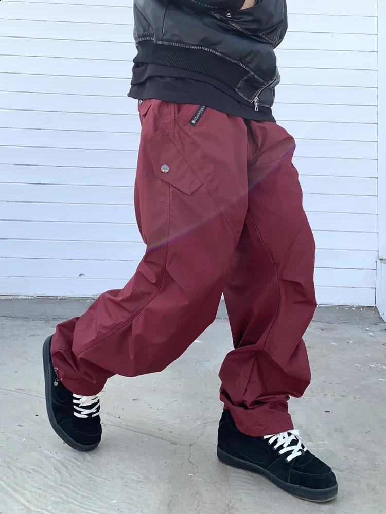 R69 Outdoor Waterproof Pants Hi Hop Baggy 240819
