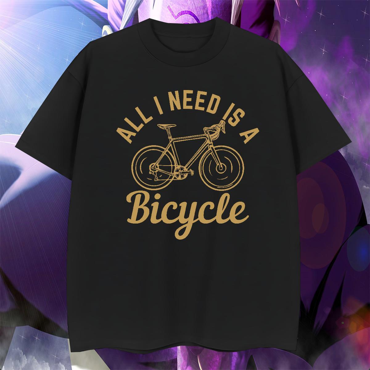 Classic Tshirts High Street Hip Hop 230g 100% Cotton Floral Print Round Neck Short Sleeve bicycle T Shirt For Man Brand Polos