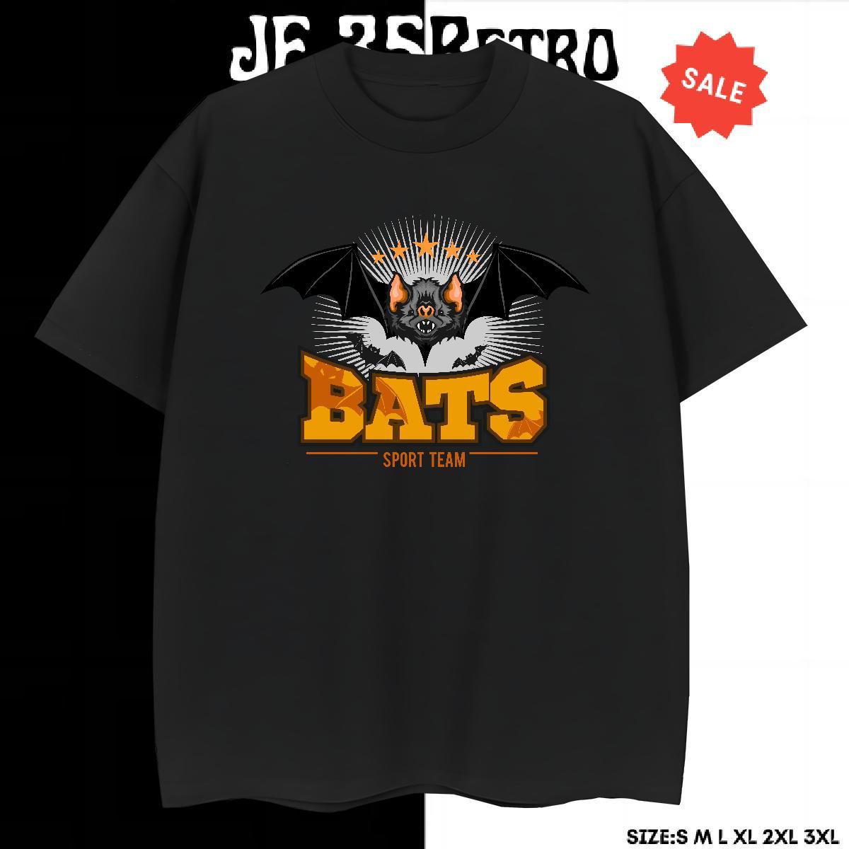 Popular Men T Shirts bat Pure Cotton Street wear Hip Hop Custom Cartoon 230g Cotton Men Tops Tees Fashion Clothings