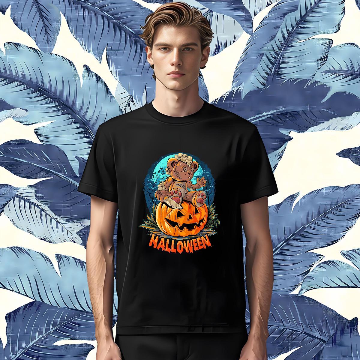 2024 Designer Couples T Shirts halloween High Street Hip Hop 230g Pure Cotton Tops Tees Breathable Short Sleeve Classic Men T Shirts Anime