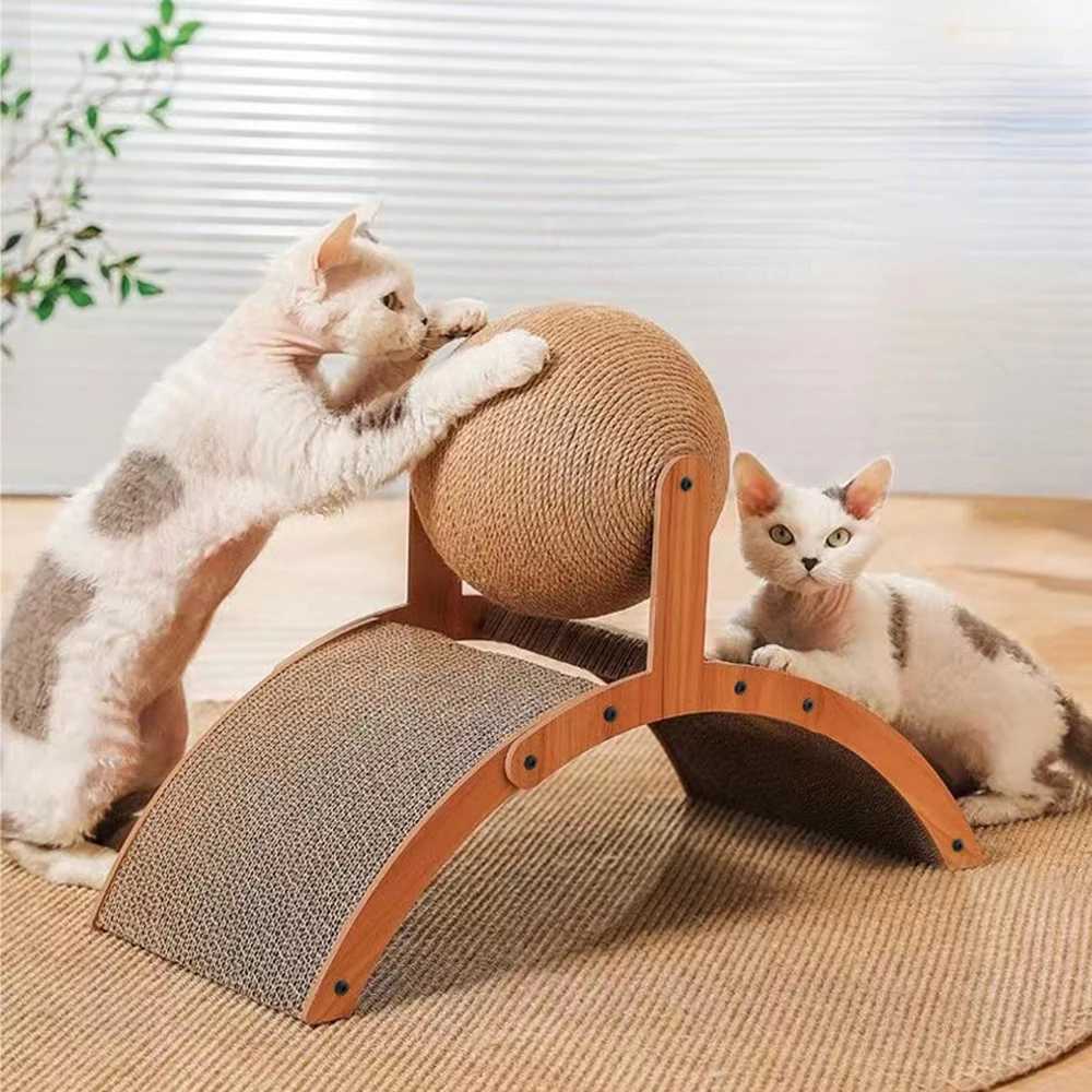 Cat Scratching Ball Toy Kitten Sisal Rope Ball Board Grinding Paws Toys Cats Scratcher Wear-resistant Pet Furniture suppliesXJ240817
