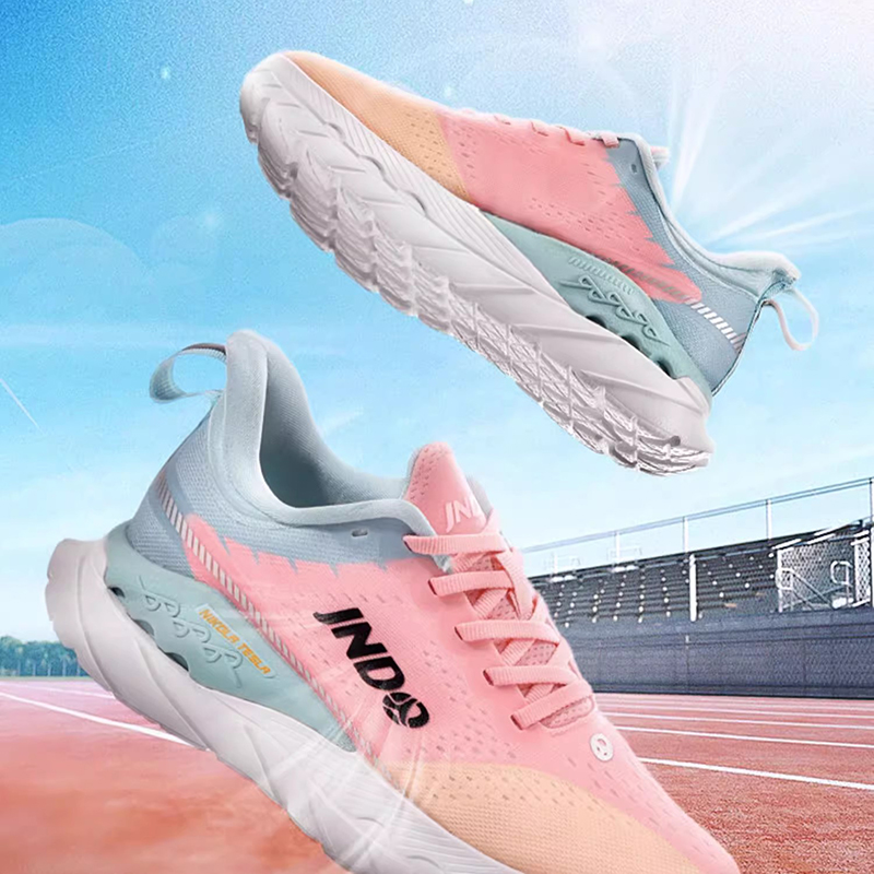 JNDO 2301 Whale Fly Running Shoes For Men Women Designer Platform Sneakers Mesh Fabric Black White Blue Lilac Yellow Pink Outdoor Sports Mens Trainers