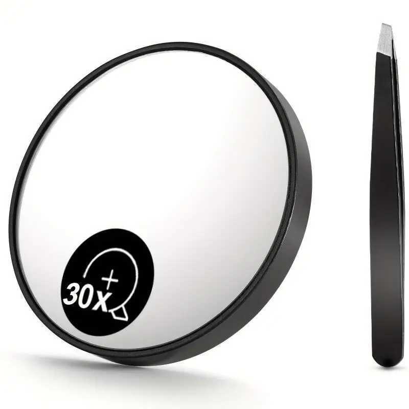 10X 20X 30X Times Magnifying Makeup Mirror Bathroom Suction Cup Shaving Suction Blackhead Round Small Mirror Makeup Tools Y240819