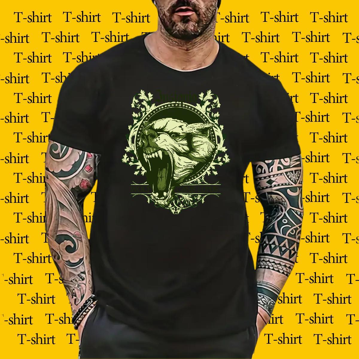 DIY Tshirt for Man Woman lion Daily Outfit 230g 100% Cotton Tees Breathable Soft Designer T Shirts Men Oversized