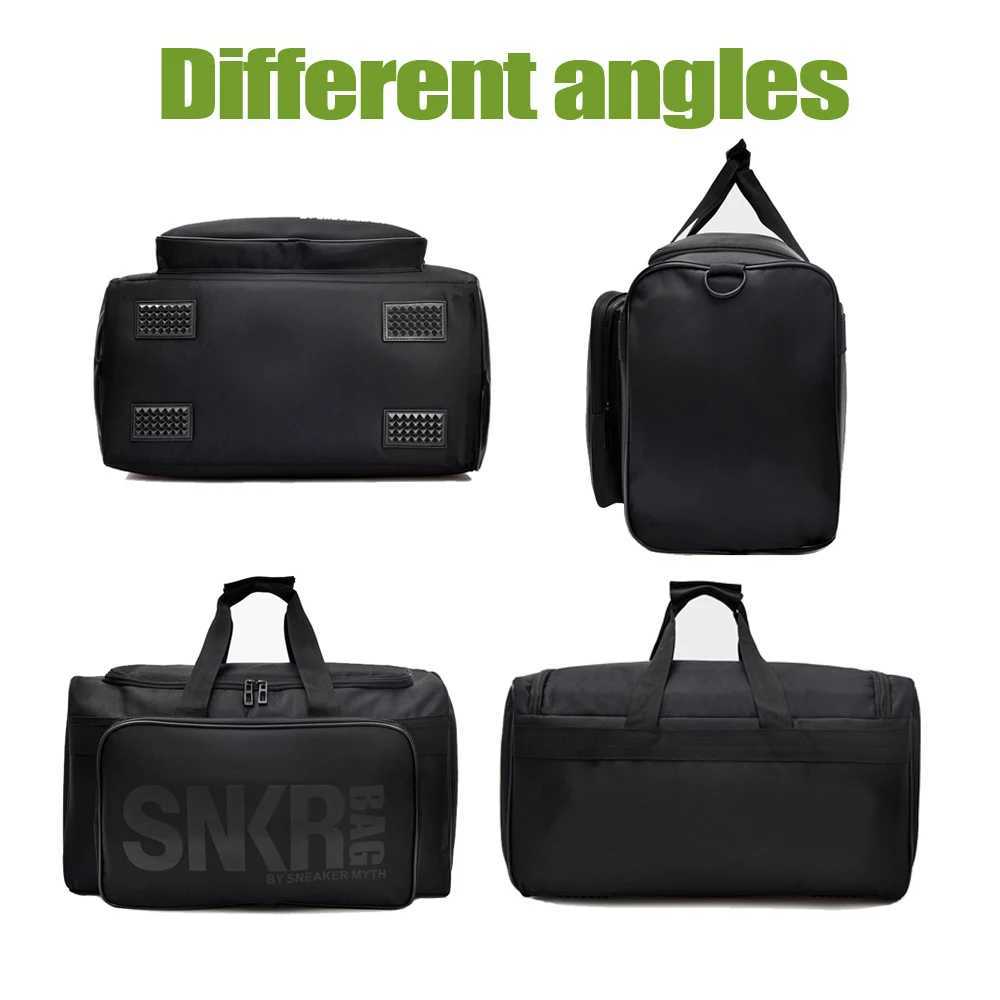Large Multiple Compartment Sport Training Gym Bags Men Sneaker Gym Bag Shoes Packing Cube Organizer Waterproof Shoulder Bag SNKR CL240820