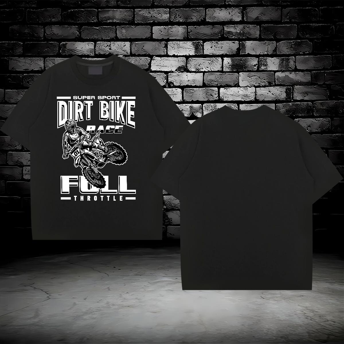 Brand motorbike 230g Cotton Couples T Shirts Spring Summer O Neck Short Sleeves T Shirt For Man New Custom Printing Top Tees