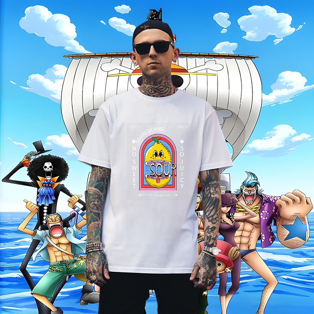 Free Shipping Mens Tshirts Street Casual 230g Cotton Customized Print Breathable Soft sour Man T Shirts DIY Clothes