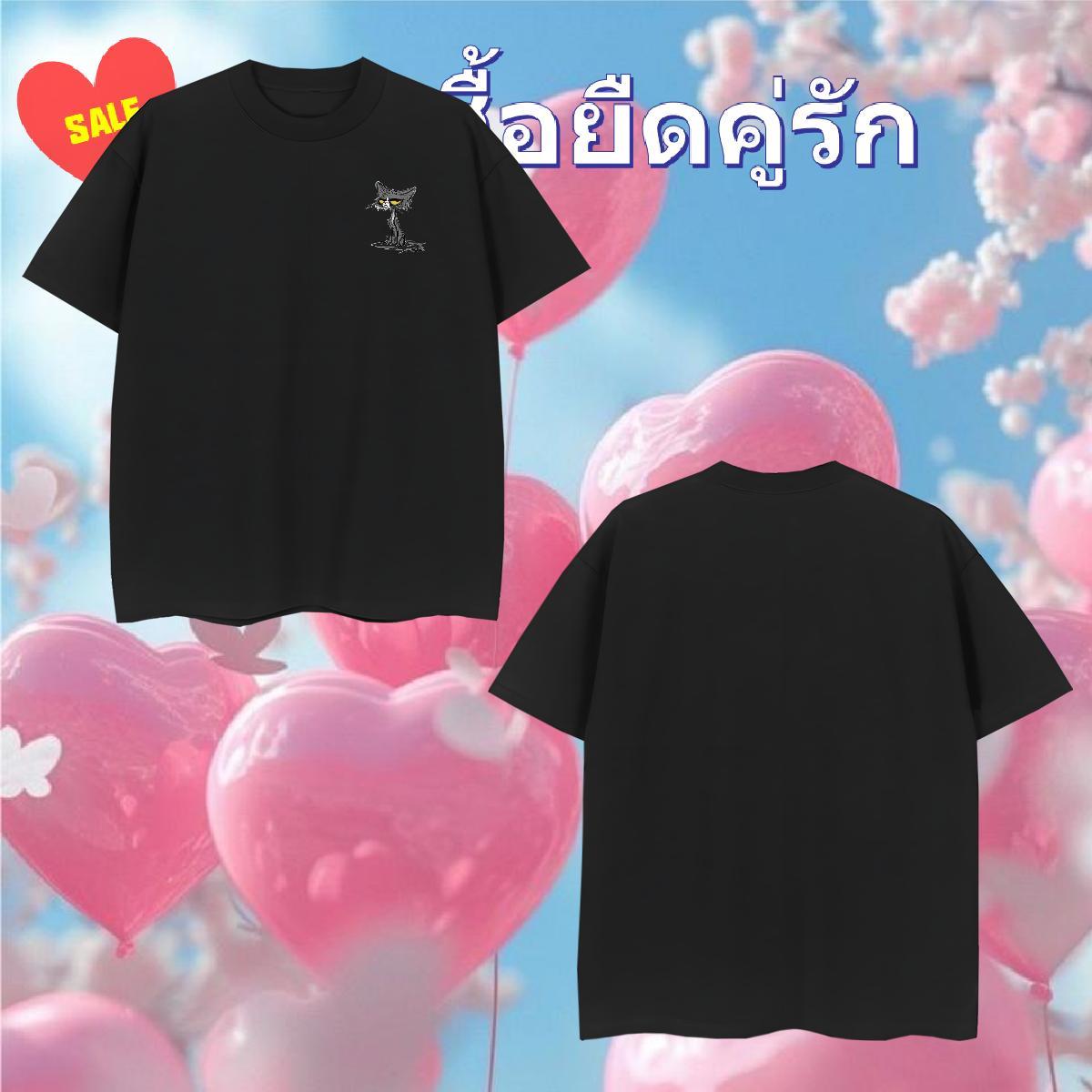 Fashion Casual Tshirts cat Summer Casual 230g 100% Cotton Clothes Breathable Short Sleeve Loose Fit T shirt Oversized 4XL