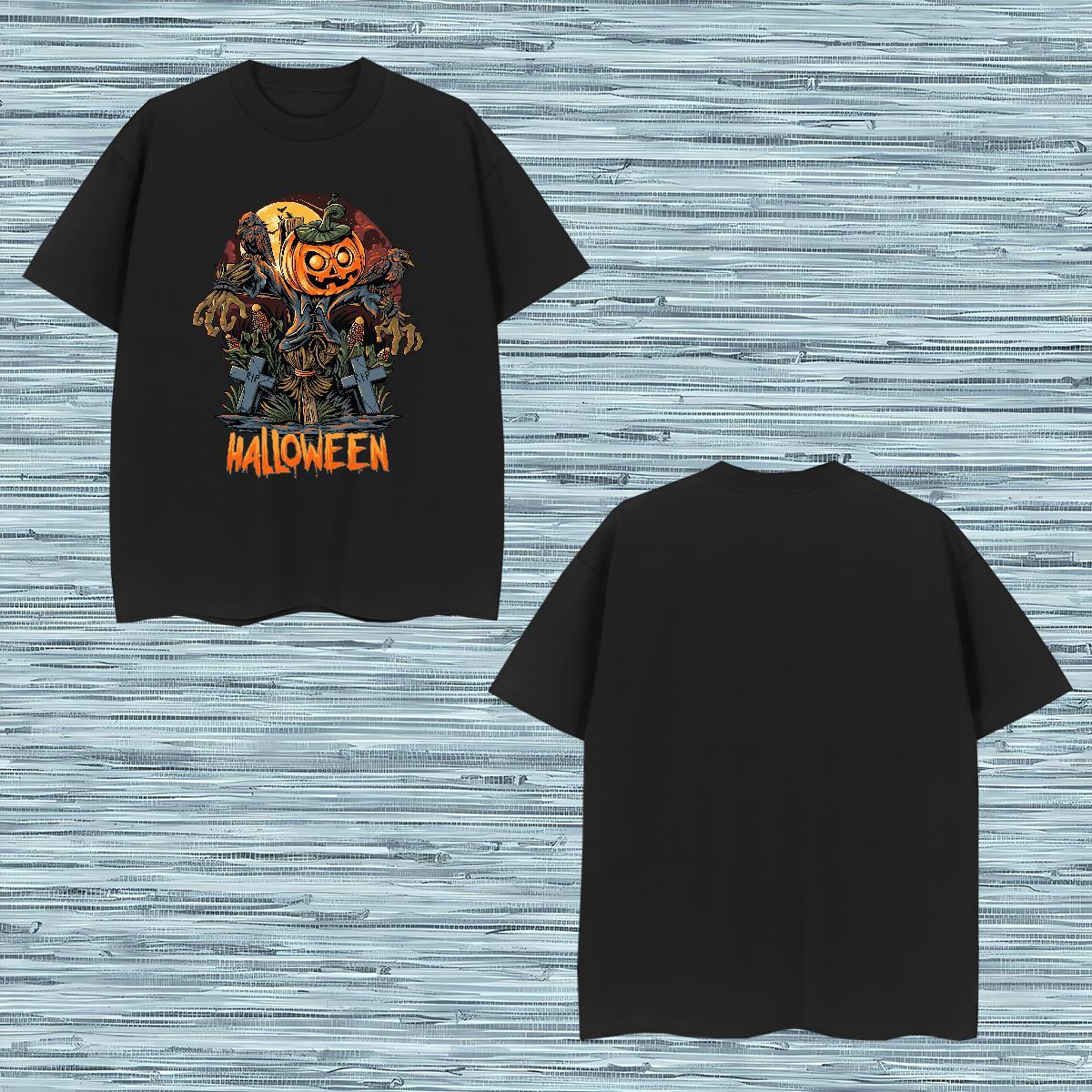 Designer Mens T Shirts scary O-Neck Short Sleeve Anime Printing Street Customized Print 230g Pure Cotton Men Tshirts New Designer Tees Shirts