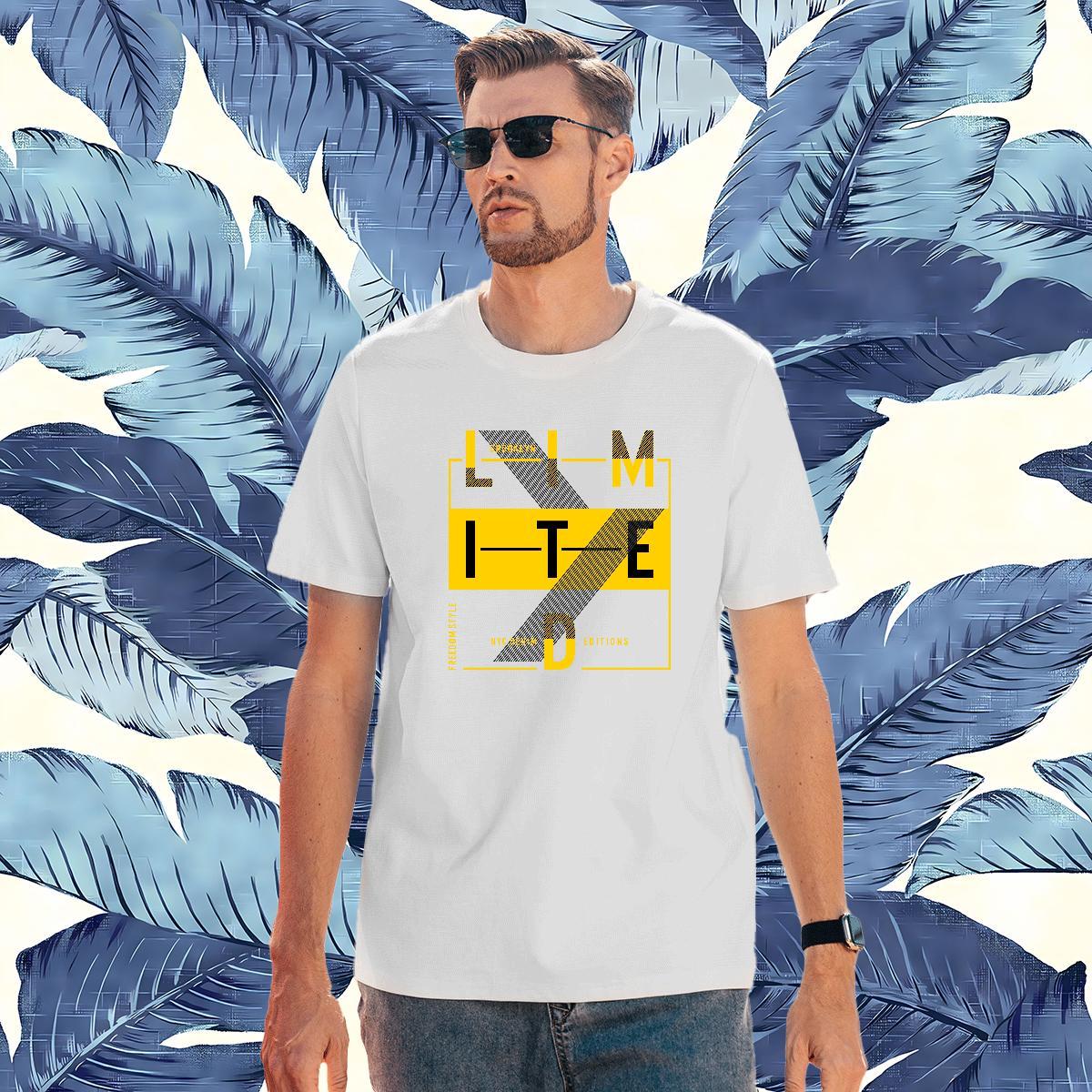 Unisex letter Men T Shirts Street Tshirt for Man Woman 230g 100% Cotton 2024 DIY Breathable Short Sleeve Black White Tees